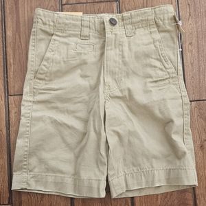 Cherokee Boys Size 7 Flat-Front Shorts Khaki